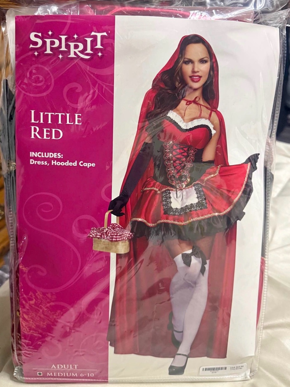 Spirit Little Red Costume - Red, Black, White